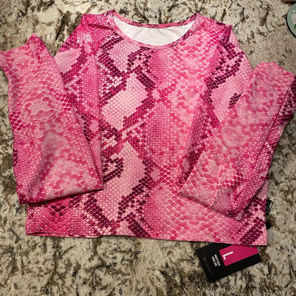NWT LiciFit top Large Barbie Boa